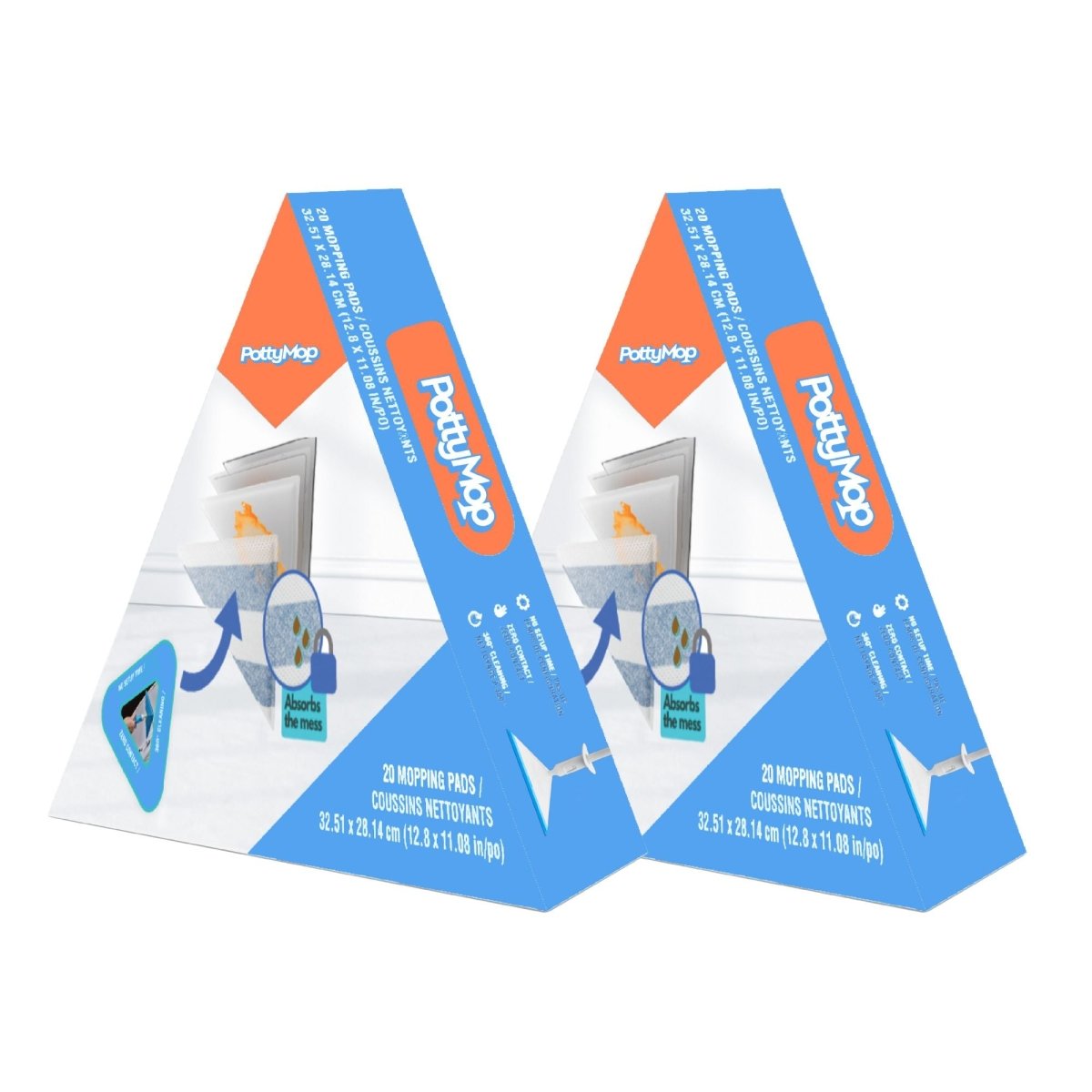 Pottymop Multi Surface Mopping Pad Refill - 40 Count