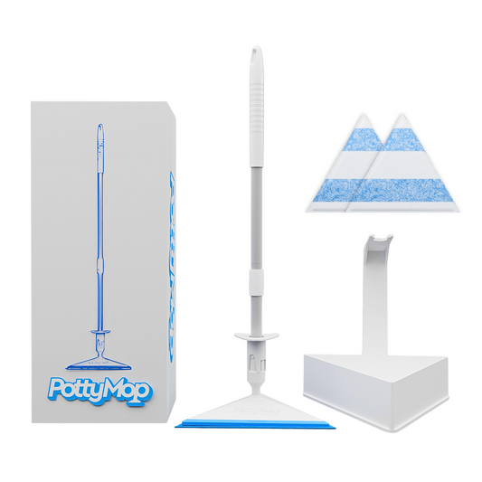 Pottymop™  Mini Bathroom Mop & Holder System